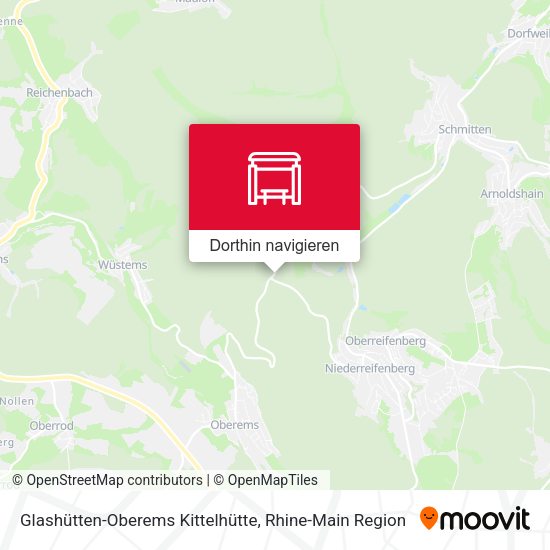 Glashütten-Oberems Kittelhütte Karte