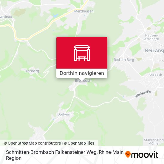 Schmitten-Brombach Falkensteiner Weg Karte