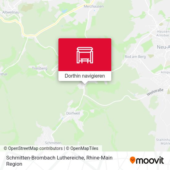 Schmitten-Brombach Luthereiche Karte