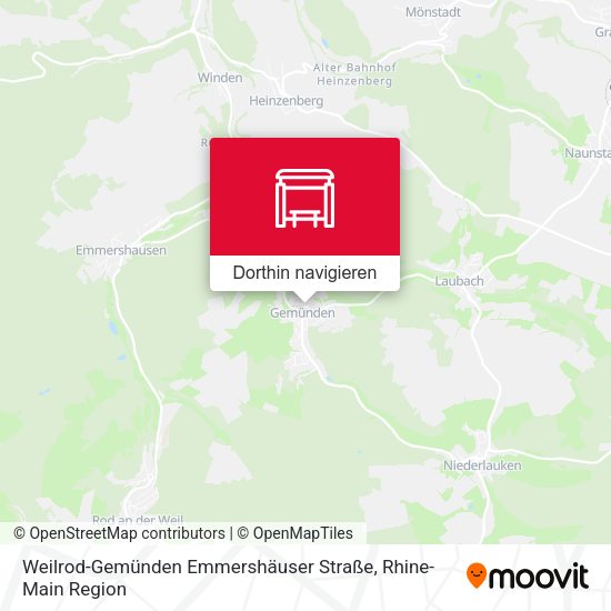Weilrod-Gemünden Emmershäuser Straße Karte