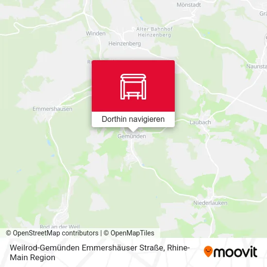 Weilrod-Gemünden Emmershäuser Straße Karte