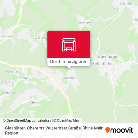 Glashütten-Oberems Wüstemser Straße Karte