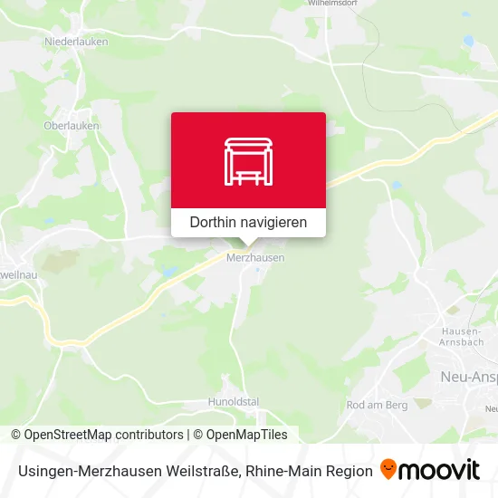 Usingen-Merzhausen Weilstraße Karte