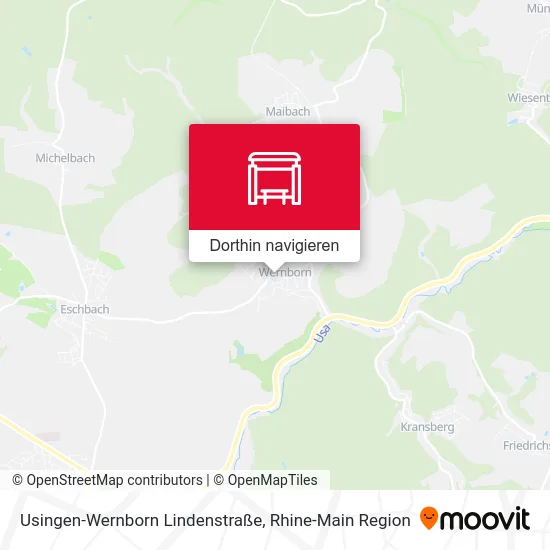 Usingen-Wernborn Lindenstraße Karte