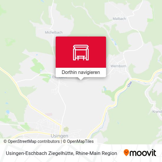 Usingen-Eschbach Ziegelhütte Karte