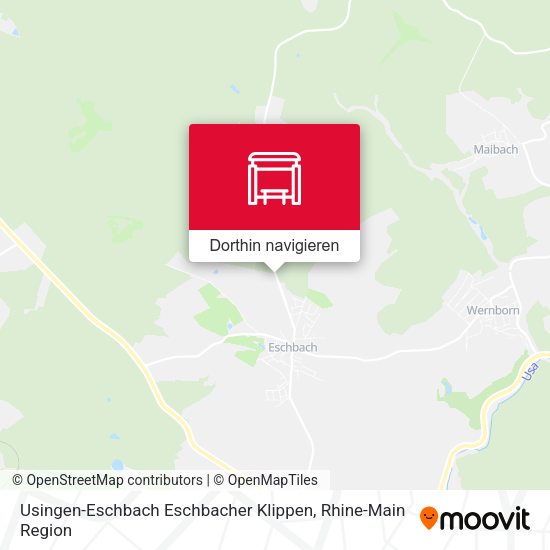 Usingen-Eschbach Eschbacher Klippen Karte