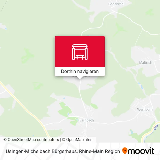 Usingen-Michelbach Bürgerhaus Karte