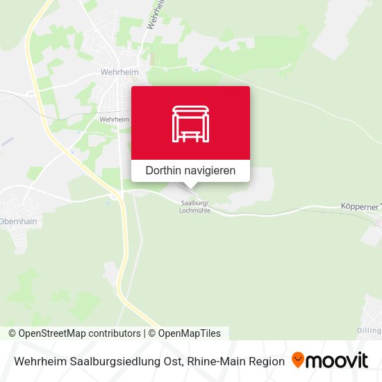 Wehrheim Saalburgsiedlung Ost Karte