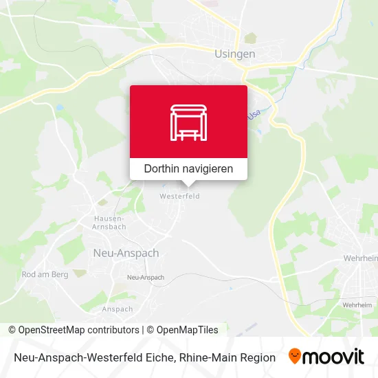 Neu-Anspach-Westerfeld Eiche Karte