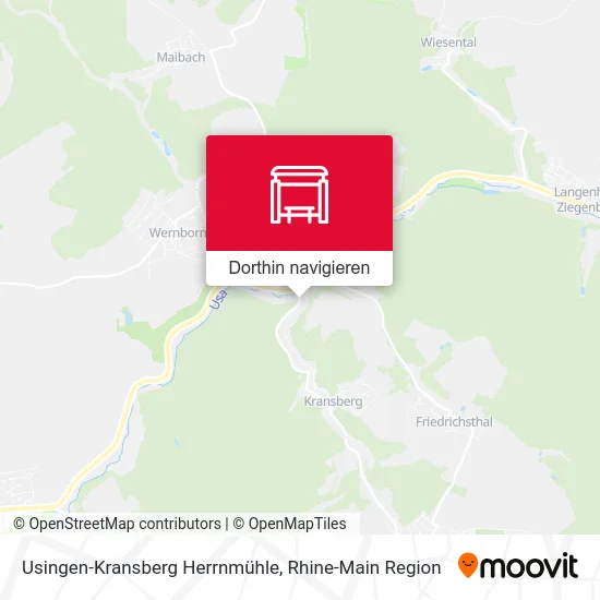 Usingen-Kransberg Herrnmühle Karte