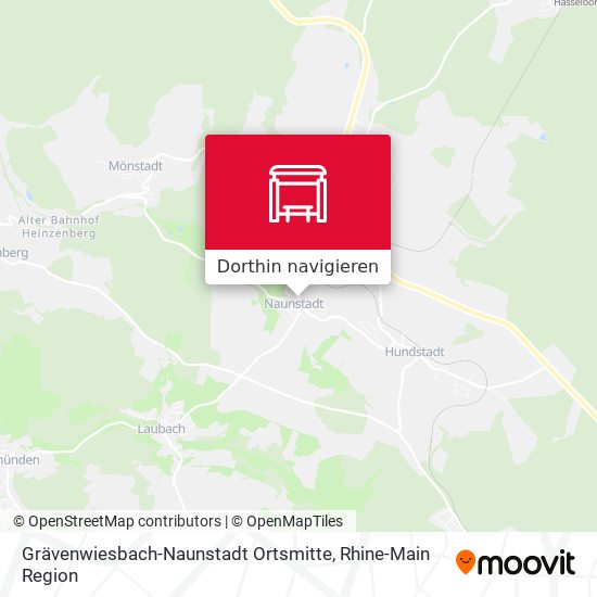 Grävenwiesbach-Naunstadt Ortsmitte Karte