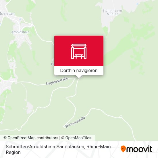 Schmitten-Arnoldshain Sandplacken Karte