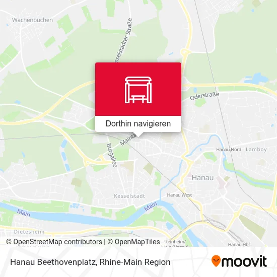 Hanau Beethovenplatz Karte