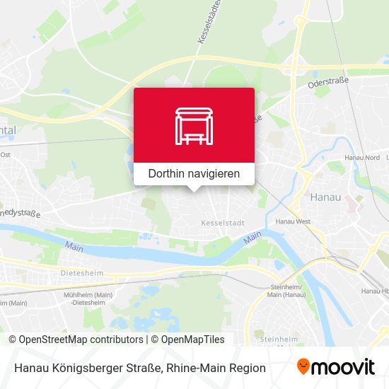 Hanau Königsberger Straße Karte