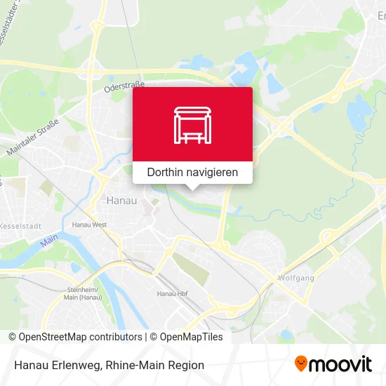 Hanau Erlenweg Karte