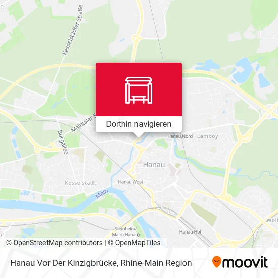Hanau Vor Der Kinzigbrücke Karte