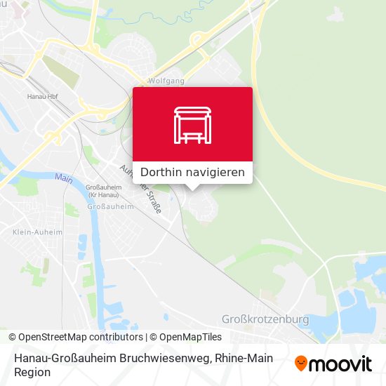 Hanau-Großauheim Bruchwiesenweg Karte