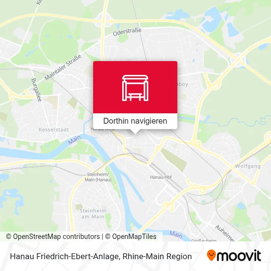 Hanau Friedrich-Ebert-Anlage Karte