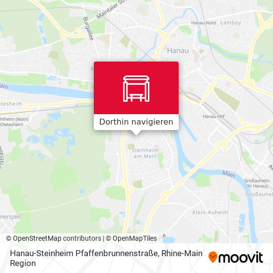 Hanau-Steinheim Pfaffenbrunnenstraße Karte