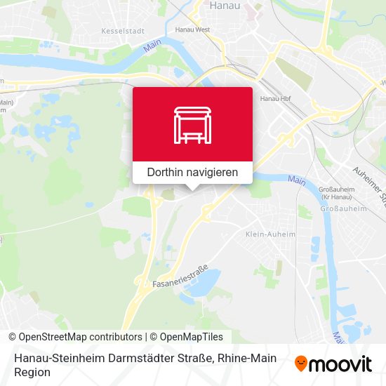 Hanau-Steinheim Darmstädter Straße Karte