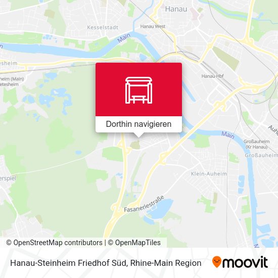 Hanau-Steinheim Friedhof Süd Karte