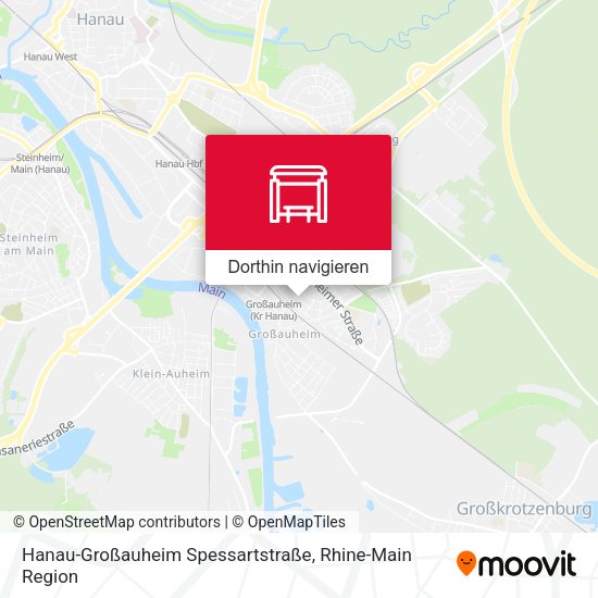 Hanau-Großauheim Spessartstraße Karte