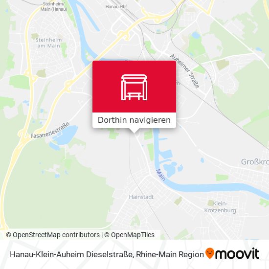 Hanau-Klein-Auheim Dieselstraße Karte