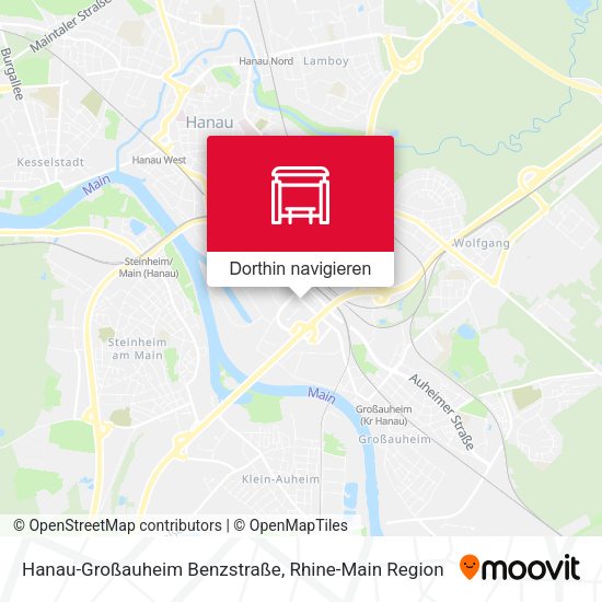 Hanau-Großauheim Benzstraße Karte