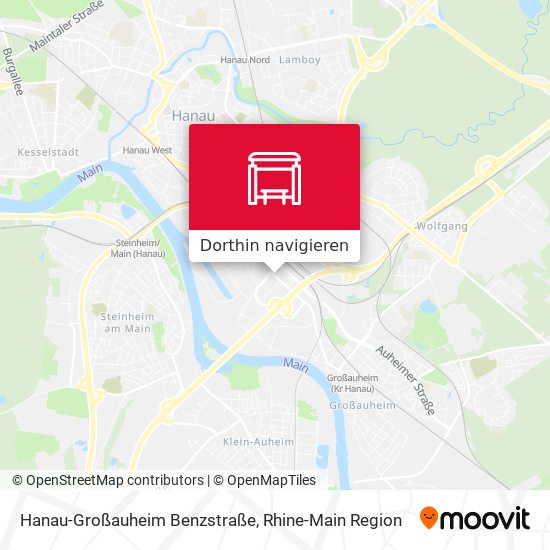 Hanau-Großauheim Benzstraße Karte