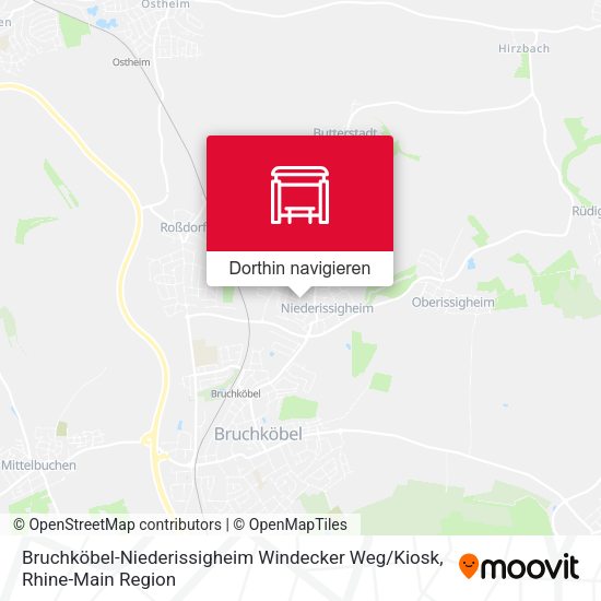 Bruchköbel-Niederissigheim Windecker Weg / Kiosk Karte