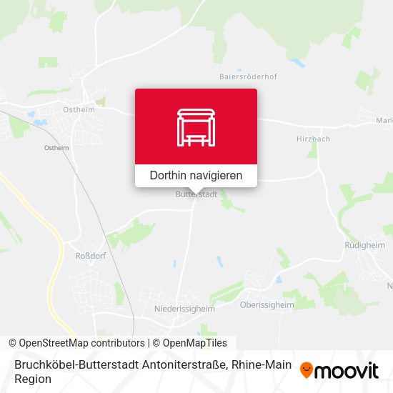 Bruchköbel-Butterstadt Antoniterstraße Karte