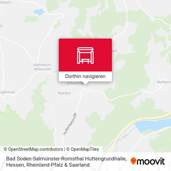 Bad Soden-Salmünster-Romsthal Huttengrundhalle Karte