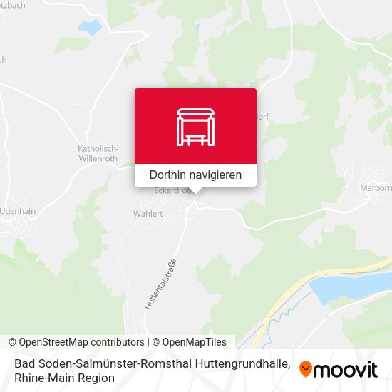 Bad Soden-Salmünster-Romsthal Huttengrundhalle Karte