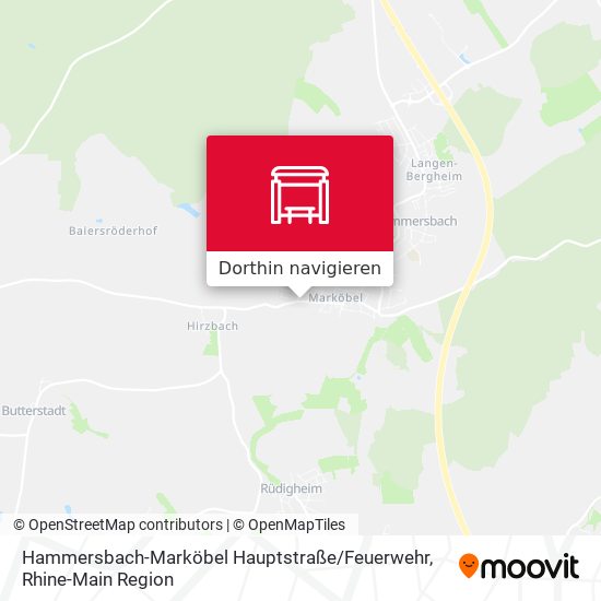 Hammersbach-Marköbel Hauptstraße / Feuerwehr Karte