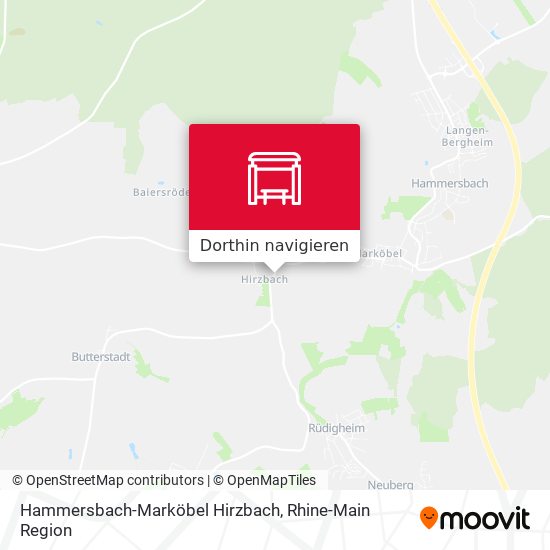 Hammersbach-Marköbel Hirzbach Karte