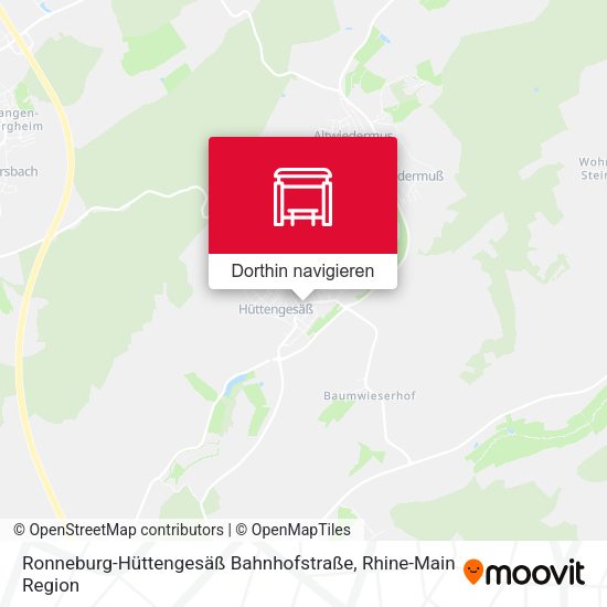 Ronneburg-Hüttengesäß Bahnhofstraße Karte