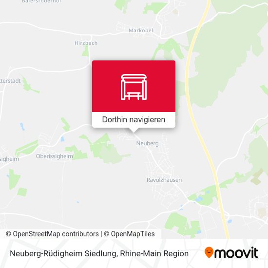 Neuberg-Rüdigheim Siedlung Karte