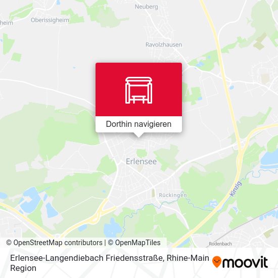 Erlensee-Langendiebach Friedensstraße Karte