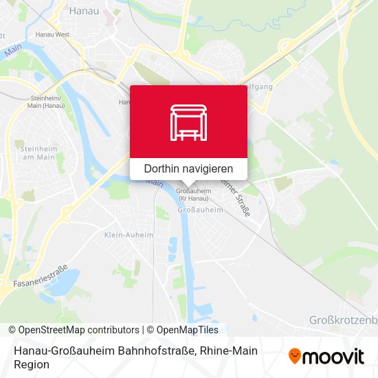 Hanau-Großauheim Bahnhofstraße Karte