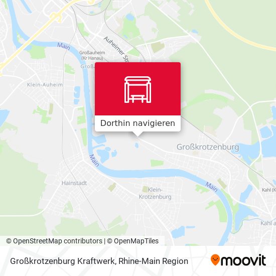 Großkrotzenburg Kraftwerk Karte