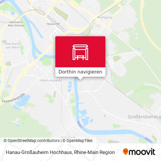 Hanau-Großauheim Hochhaus Karte