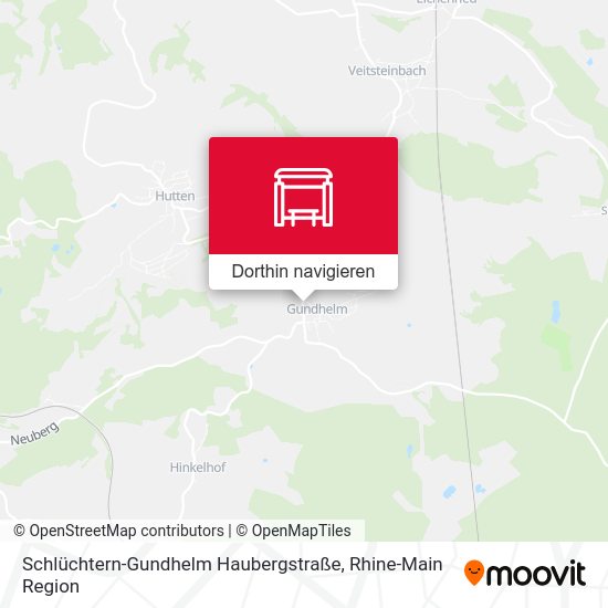 Schlüchtern-Gundhelm Haubergstraße Karte