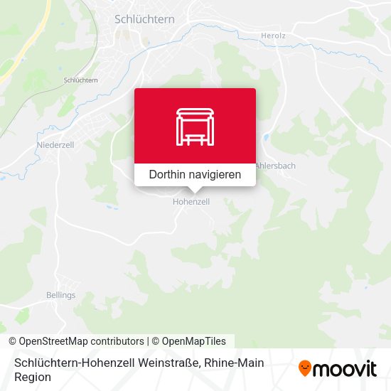 Schlüchtern-Hohenzell Weinstraße Karte