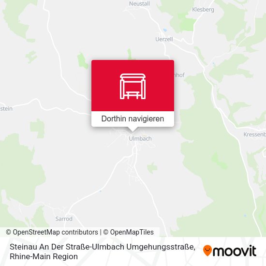 Steinau An Der Straße-Ulmbach Umgehungsstraße Karte