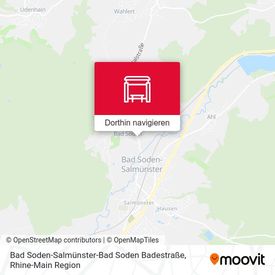 Bad Soden-Salmünster-Bad Soden Badestraße Karte