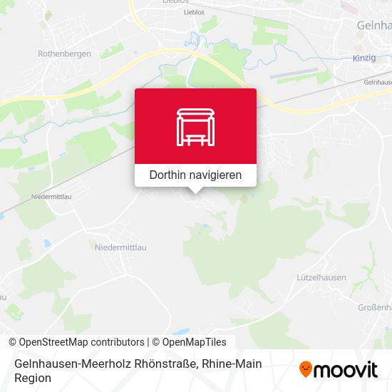 Gelnhausen-Meerholz Rhönstraße Karte