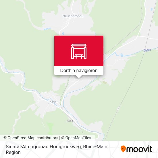 Sinntal-Altengronau Honigrückweg Karte