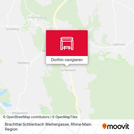 Brachttal-Schlierbach Weihergasse Karte