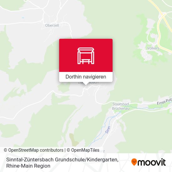 Sinntal-Züntersbach Grundschule / Kindergarten Karte
