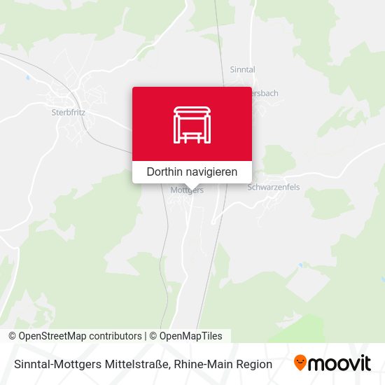 Sinntal-Mottgers Mittelstraße Karte